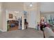 Spacious living room with tile flooring, neutral paint, and view into living room at 8217 Ashkum Ave, Las Vegas, NV 89149