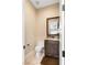 Charming powder room with stylish vanity and fixtures at 9117 Hickam Ave, Las Vegas, NV 89129