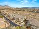 Panoramic aerial view of desert townhomes at 10730 Amber Ridge Dr # 205, Las Vegas, NV 89144