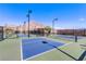 Outdoor pickleball courts with mountain views, perfect for active recreation and community engagement at 11185 Black Fire Opal Dr, Las Vegas, NV 89138
