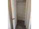 Hallway closet with shelving for storage and organization at 1607 Colloquium Dr # 0, Henderson, NV 89014