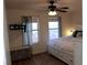 Bedroom with a ceiling fan and a storage bed at 2048 Mesquite Ln # 303, Laughlin, NV 89029