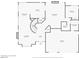 Detailed first floor plan showing the layout of the home's main level with labeled rooms and dimensions at 2232 Barchetta Dr, Las Vegas, NV 89134