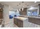 Spacious kitchen featuring a large island, stainless steel appliances, and ample storage at 2232 Barchetta Dr, Las Vegas, NV 89134