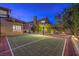 Outdoor sport court perfect for recreational activities, surrounded by landscaping and privacy walls at 2232 Barchetta Dr, Las Vegas, NV 89134