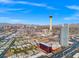 Scenic aerial of the city featuring main streets, cityscape, and mountain views in the distance at 2700 Las Vegas Blvd # 1301, Las Vegas, NV 89109