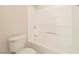 Clean white bathroom showcases a shower-tub combo with a neutral wall color at 2801 N Rainbow Blvd # 238, Las Vegas, NV 89108