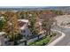 Aerial view showcasing the Laughlin Bay Village, the surrounding landscape and nearby lake at 3740 Desert Marina Dr # 7, Laughlin, NV 89029