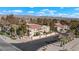 Aerial view showcasing Laughlin Bay Village community with desert landscaping and palm trees at 3740 Desert Marina Dr # 7, Laughlin, NV 89029