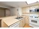 Open kitchen area with stainless steel sink, dishwasher, and bright countertops, ideal for Gathering living at 3740 Desert Marina Dr # 7, Laughlin, NV 89029