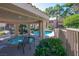 Community pool area offers a covered lounge with a hot tub and additional seating at 3740 Desert Marina Dr # 7, Laughlin, NV 89029