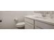 Bright white bathroom with sleek vanity, modern fixtures, and a clean aesthetic at 3909 Grazing Gazelle Ave, North Las Vegas, NV 89084