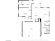 First floor plan exhibiting open layout from living room through kitchen, with garage and pantry at 3909 Grazing Gazelle Ave, North Las Vegas, NV 89084