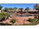 Community fountain with tiered water feature, surrounded by lush landscaping at 4443 Verdiccio Ave, Las Vegas, NV 89141