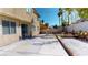Spacious backyard with mature trees, brickwork and covered patio, perfect for outdoor entertaining at 5517 Rose Thicket St, Las Vegas, NV 89130