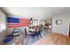 Open-concept dining area with a decorative table setting at 5517 Rose Thicket St, Las Vegas, NV 89130