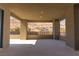 View from the covered outdoor patio with a desert mountain view, ideal for relaxing outdoors at 6197 Jewel Vista St, Las Vegas, NV 89135
