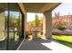 Covered patio showcasing a stainless steel BBQ, enhancing outdoor cooking and dining experiences at 6197 Jewel Vista St, Las Vegas, NV 89135