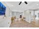 Spacious loft area with a playful setup, featuring modern lighting and ample room for recreation at 632 Loyalty Ct, Henderson, NV 89011