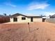 Spacious backyard with desert landscaping, a privacy fence, and a blank canvas for outdoor living at 6479 Gunderson Blvd, Las Vegas, NV 89103