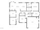 Floor plan featuring the kitchen, living room, garage, bedrooms, baths, and laundry room at 6479 Gunderson Blvd, Las Vegas, NV 89103