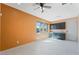 This bonus room features a kitchenette and large windows at 6602 Windy Palm St, North Las Vegas, NV 89086