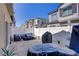 Backyard featuring a patio with room for entertaining, surrounded by a white privacy fence at 7350 N Decatur Blvd # 5, Las Vegas, NV 89131