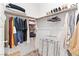 A walk-in closet with ample hanging space and shelving for organized storage at 7350 N Decatur Blvd # 5, Las Vegas, NV 89131