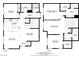 Floor plan of home showing living room, dining room, kitchen, hall, laundry, and two bedrooms with bathrooms at 7350 N Decatur Blvd # 5, Las Vegas, NV 89131