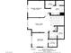 Floor plan of second story, showing primary bedroom with walk-in closet, second bedroom, and two full bathrooms at 7350 N Decatur Blvd # 5, Las Vegas, NV 89131