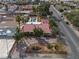 Charming single-story home with a pool, desert landscaping, and a terracotta roof at 800 Kenny Way, Las Vegas, NV 89107