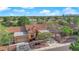 Beautiful aerial view of the desert home and surrounding green landscape at 9013 Litchfield Ave, Las Vegas, NV 89134