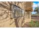 Exterior view of an architectural window casting playful shadow patterns at 9013 Litchfield Ave, Las Vegas, NV 89134