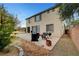 Fully-fenced backyard with a concrete patio for relaxing at 10247 Gladstone Peak St, Las Vegas, NV 89166