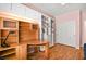 Bedroom with a built-in desk, shelving, and storage cabinets is ideal for a home office at 1184 Warm Canyon Way, Las Vegas, NV 89123