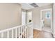 Hallway with access to the laundry room and bathroom at 1422 Ozzie Smith Ave, Henderson, NV 89074