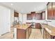 Modern kitchen features granite countertops and stainless steel appliances at 1422 Ozzie Smith Ave, Henderson, NV 89074