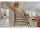 Open staircase leading to the second floor, seamlessly connecting living spaces at 1730 Juniper Twig Ave, Las Vegas, NV 89183
