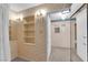 Bathroom with a decorative light fixture and built-in shelves at 2012 Wendell Ave, Las Vegas, NV 89101