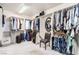 Well-organized walk-in closet with shelving and hanging racks for storage at 231 Pioneers Peak Ave, Henderson, NV 89002