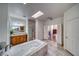 Bright bathroom featuring a soaking tub, vanity, and separate shower at 2330 Deadwood St, Pahrump, NV 89048