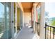 Balcony with columns and wrought iron railing with views at 26 Via Vasari # 204, Henderson, NV 89011