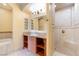 Bathroom with a shower and soaking tub at 26 Via Vasari # 204, Henderson, NV 89011
