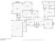 Detailed first floor plan illustrating layout, dimensions, and room names at 3111 Coachlight Cir, Las Vegas, NV 89117