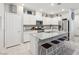 Bright kitchen featuring stainless steel appliances and a kitchen island at 3281 Pergusa Dr, Henderson, NV 89044