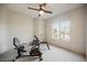 Bright home gym with workout equipment and a large window, perfect for staying active and healthy at 501 Proud Eagle Ln, Las Vegas, NV 89144