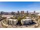 Aerial view of 730 S Royal Crest Cir and the Las Vegas Strip skyline in the background at 730 S Royal Crest Cir # 426, Las Vegas, NV 89169