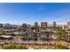 Stunning city view with the High Roller, Sphere, and Wynn hotels as the backdrop to this desirable community at 730 S Royal Crest Cir # 426, Las Vegas, NV 89169