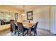 Chic dining room with modern lighting and seating at 730 S Royal Crest Cir # 426, Las Vegas, NV 89169
