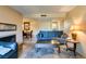 Comfortable living room featuring a fireplace and neutral color palette at 730 S Royal Crest Cir # 426, Las Vegas, NV 89169